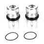 Fr Rr Shock Body Cap AL Slvr(2)  MTXL