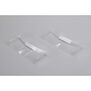 6.5" Lightweight Rear Wing, Clear, Precut (2)