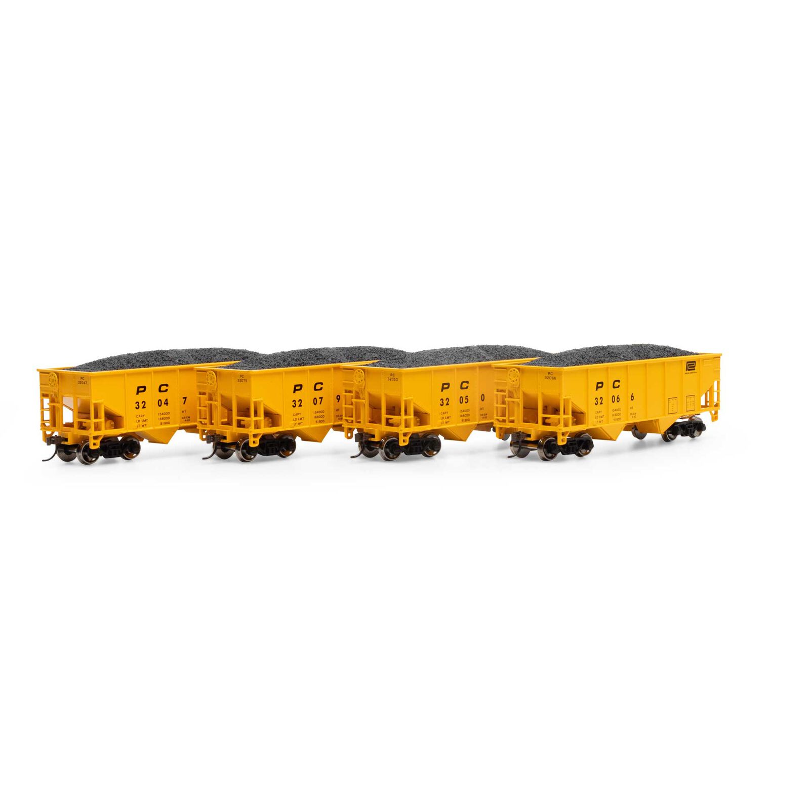 HO 34' 2-Bay Rib Side Hopper with Load, PC #2 (4)