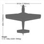 P-51D Mustang 20cc ARF, 69.5" with E-flite Electric Retract Set, Brushless Motor, and Spektrum Smart ESC