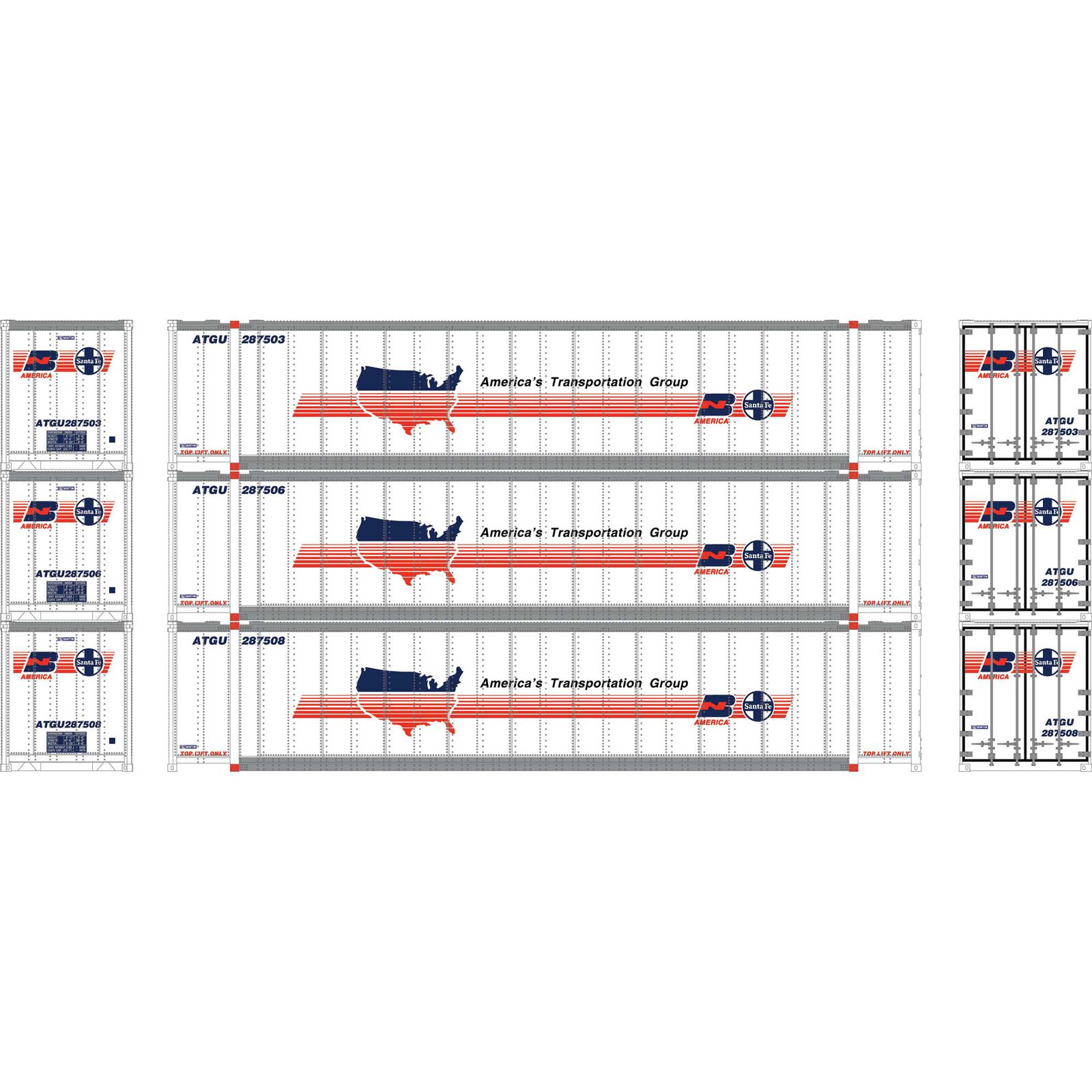 N 48' Containers, ATGU  #287503 / 287506 / 287508 (3)