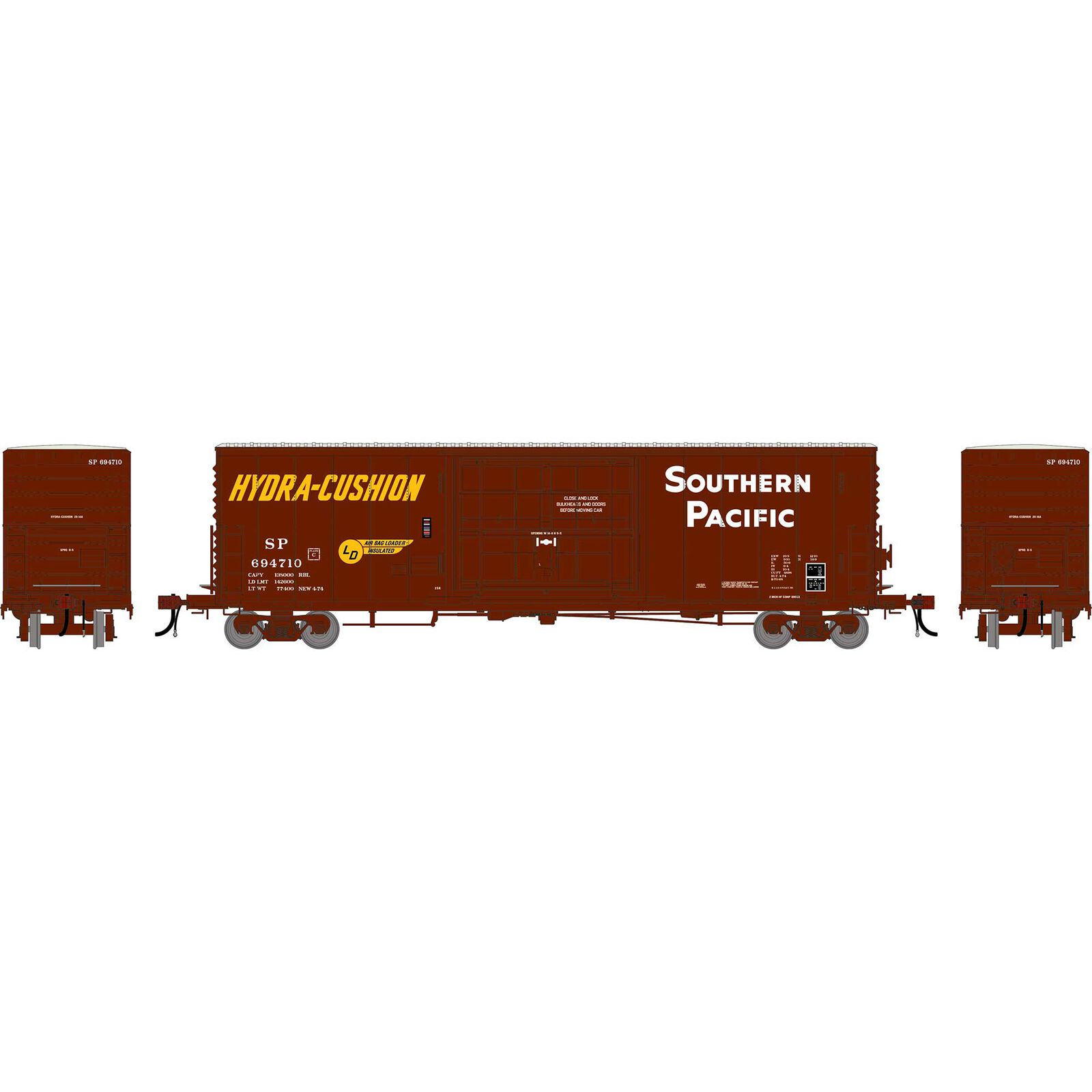 HO GEN 50' PC&F Box Car w/14' Plug Door, SP #694710