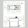 RAW 500HD Standard Digital Metal Gear Waterproof Programmable Servo, Silver