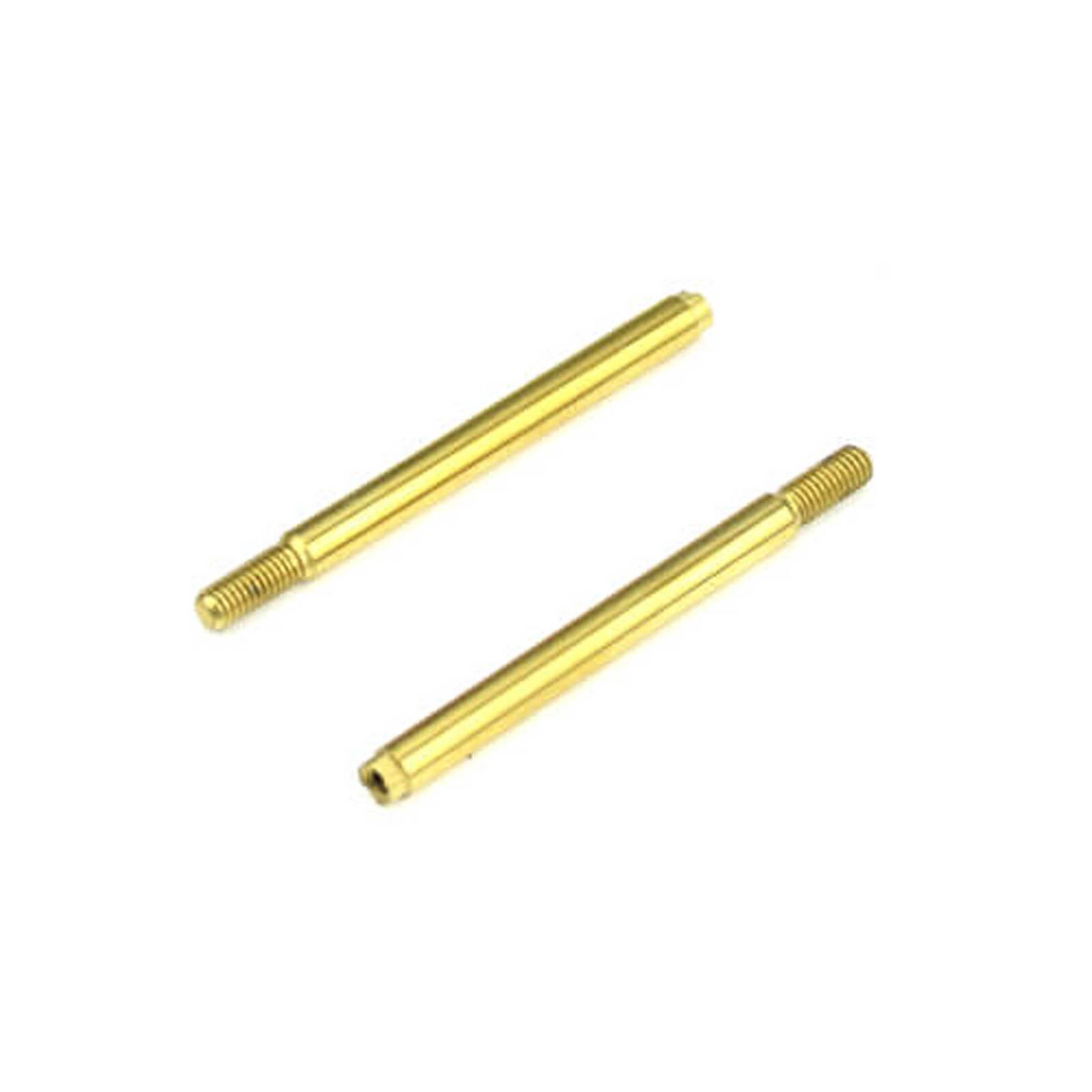 Shock Shafts, Front, Steel, TiNi Coated (2): EB410