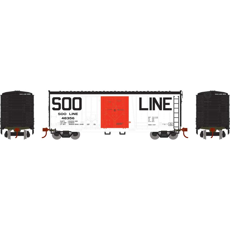 HO 40' Grain Loading Box Car, Legendary Liveries SOO #48356