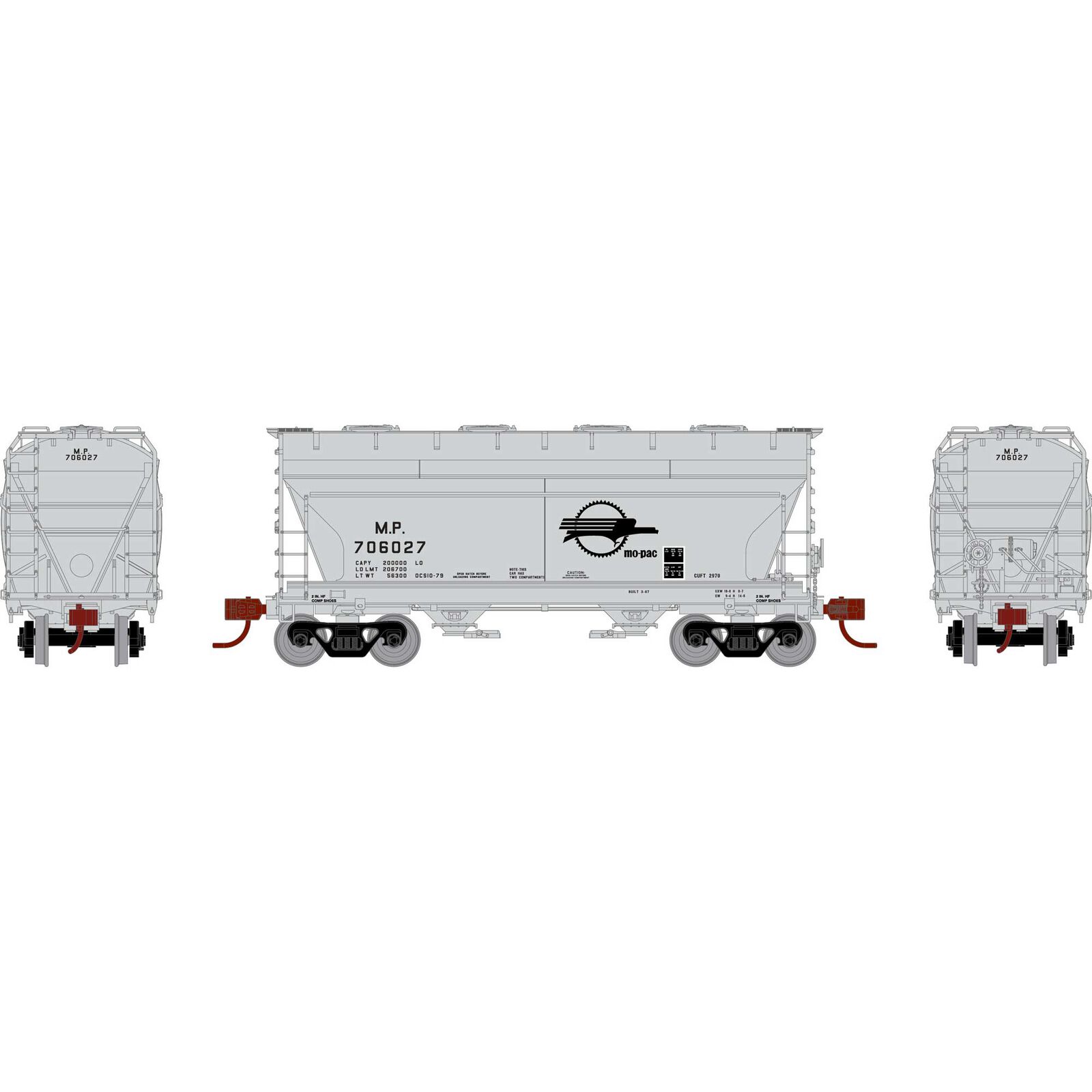 N ACF 2970 Covered Hopper, MP #706027
