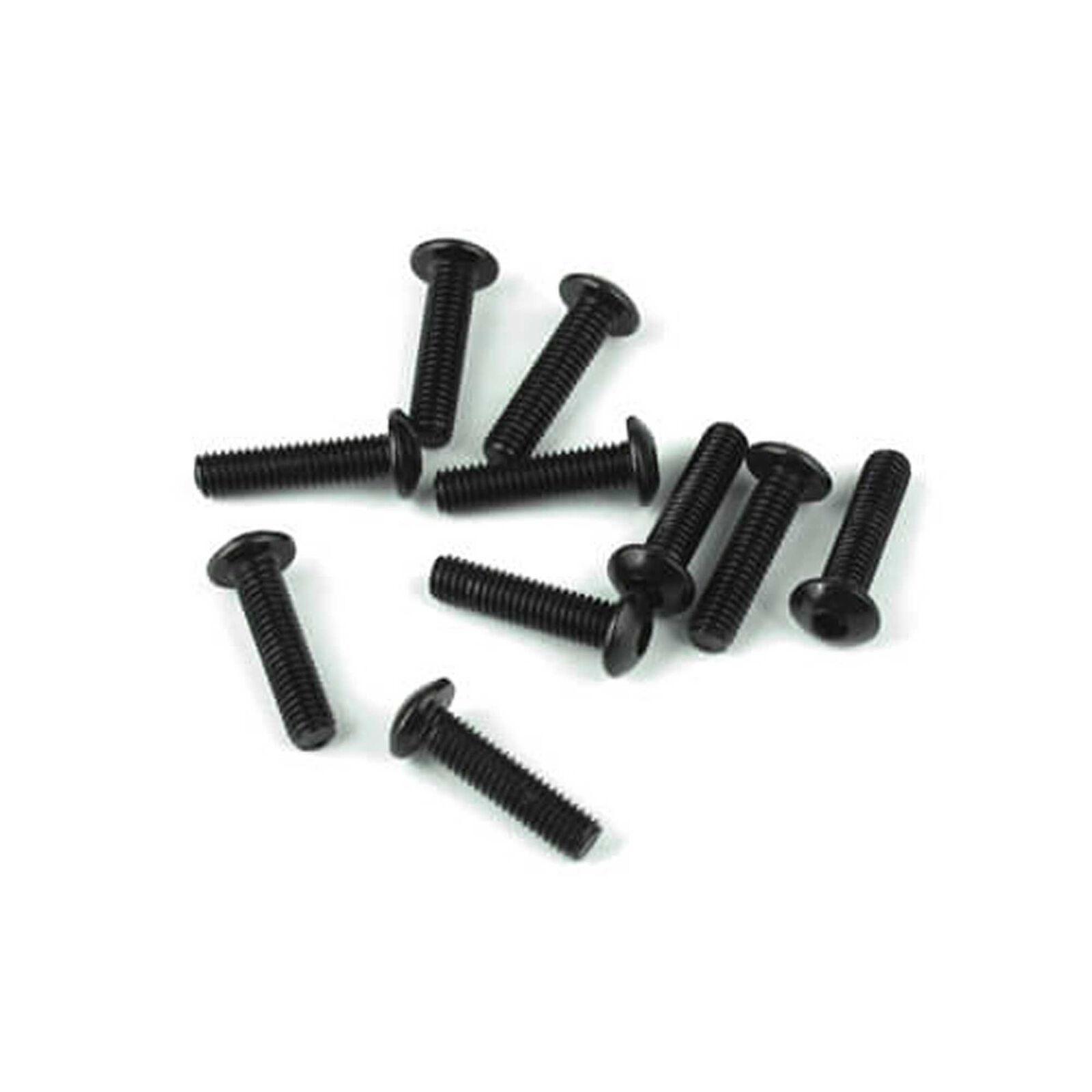 M3x12mm Button Head Screws, Black (10)