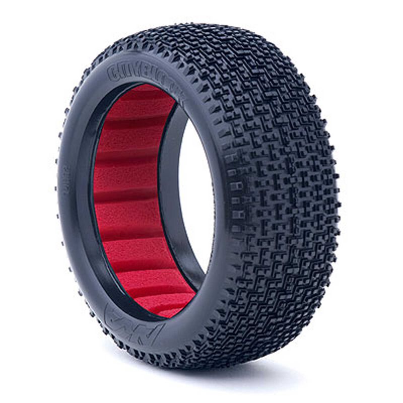 1/8 Cityblock Soft Long Wear Tires, Red Inserts (2): Buggy