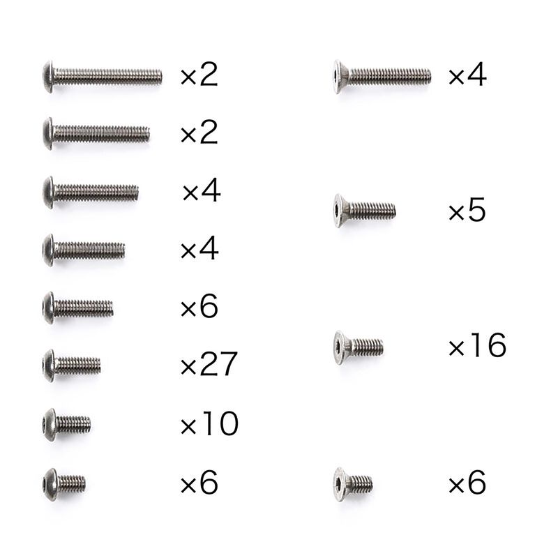 TA08 PRO Titanium Screw Set