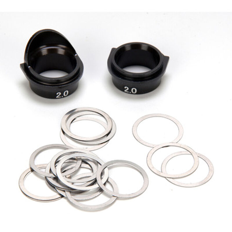 Rear Gearbox Bearing Inserts, Aluminum 8B/8T 2.0 Rear Gearbox Bearing Inserts, Aluminum 8B/8T 2.0