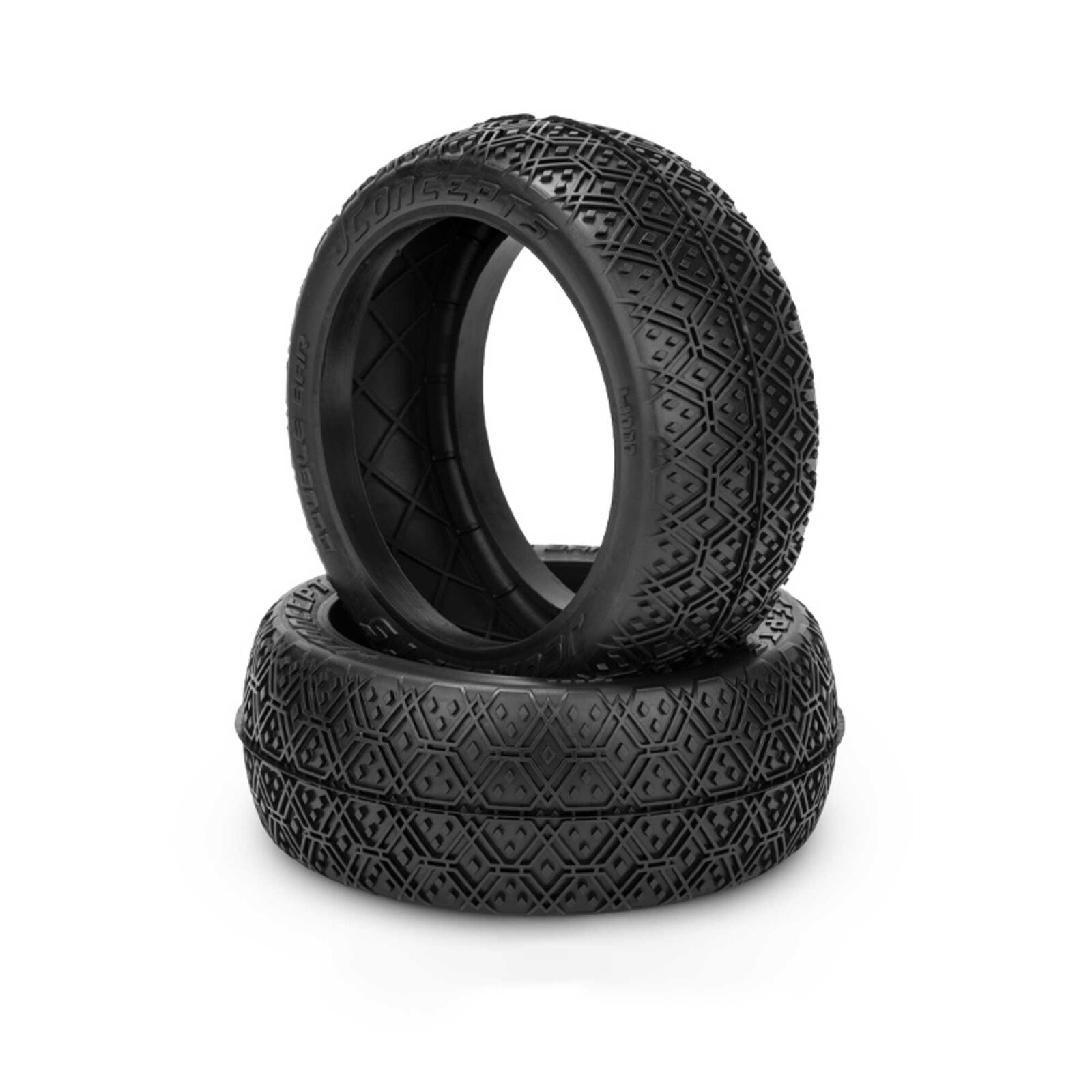 1/8 Double Bar 83mm Buggy Tires with Inserts, Green Compound (2)