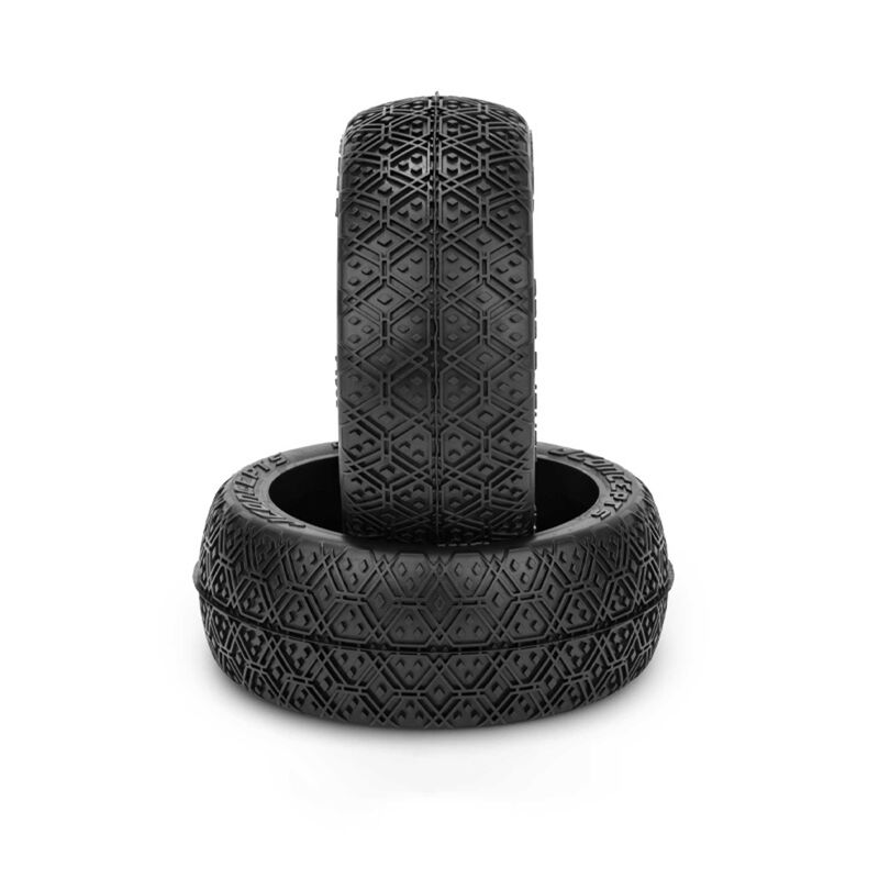 1/8 Double Bar 83mm Buggy Tires with Inserts, Green Compound (2)