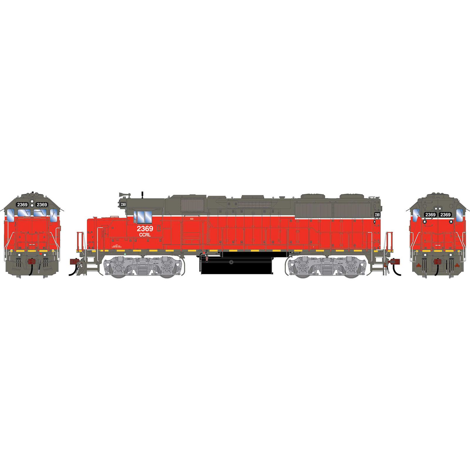 HO GEN GP39-2 PH III Locomotive, CCRL #2369