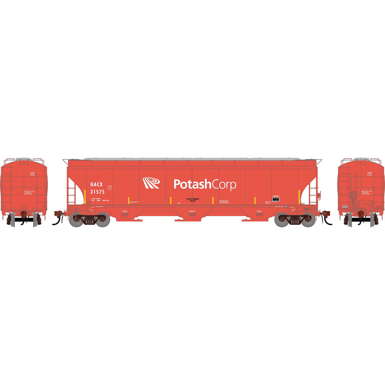 HO GEN Trinity 5161 Covered Hopper, GACX #31575