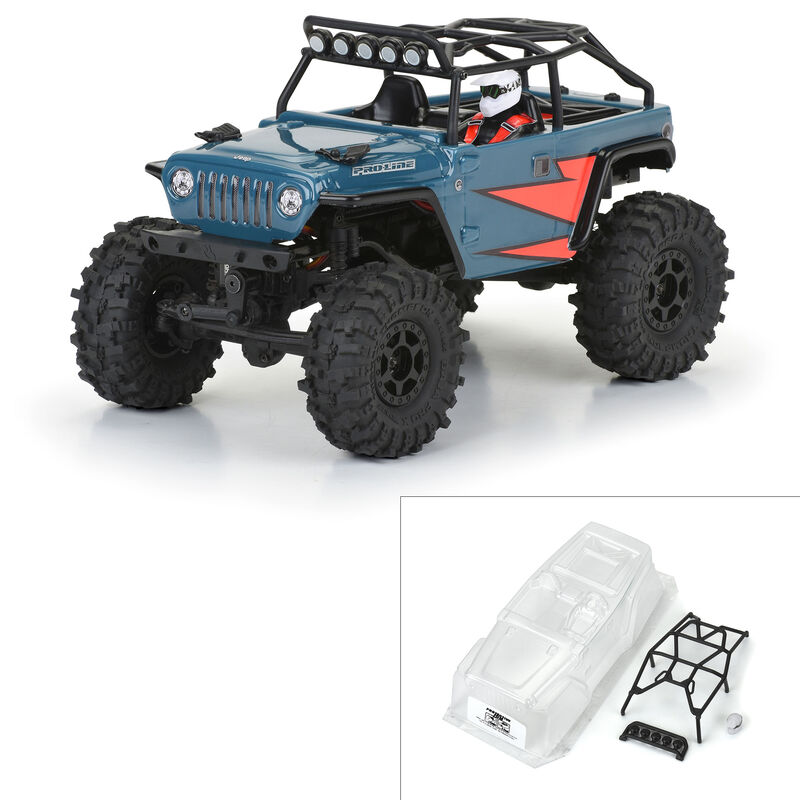 1/24 2004 Jeep LJ Clear Body/Trail Cage: SCX24