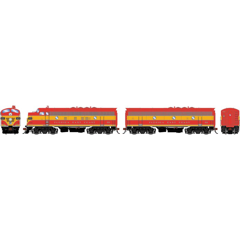 HO F3A / F3B Locomotive Set, Freight FEC #503, #552
