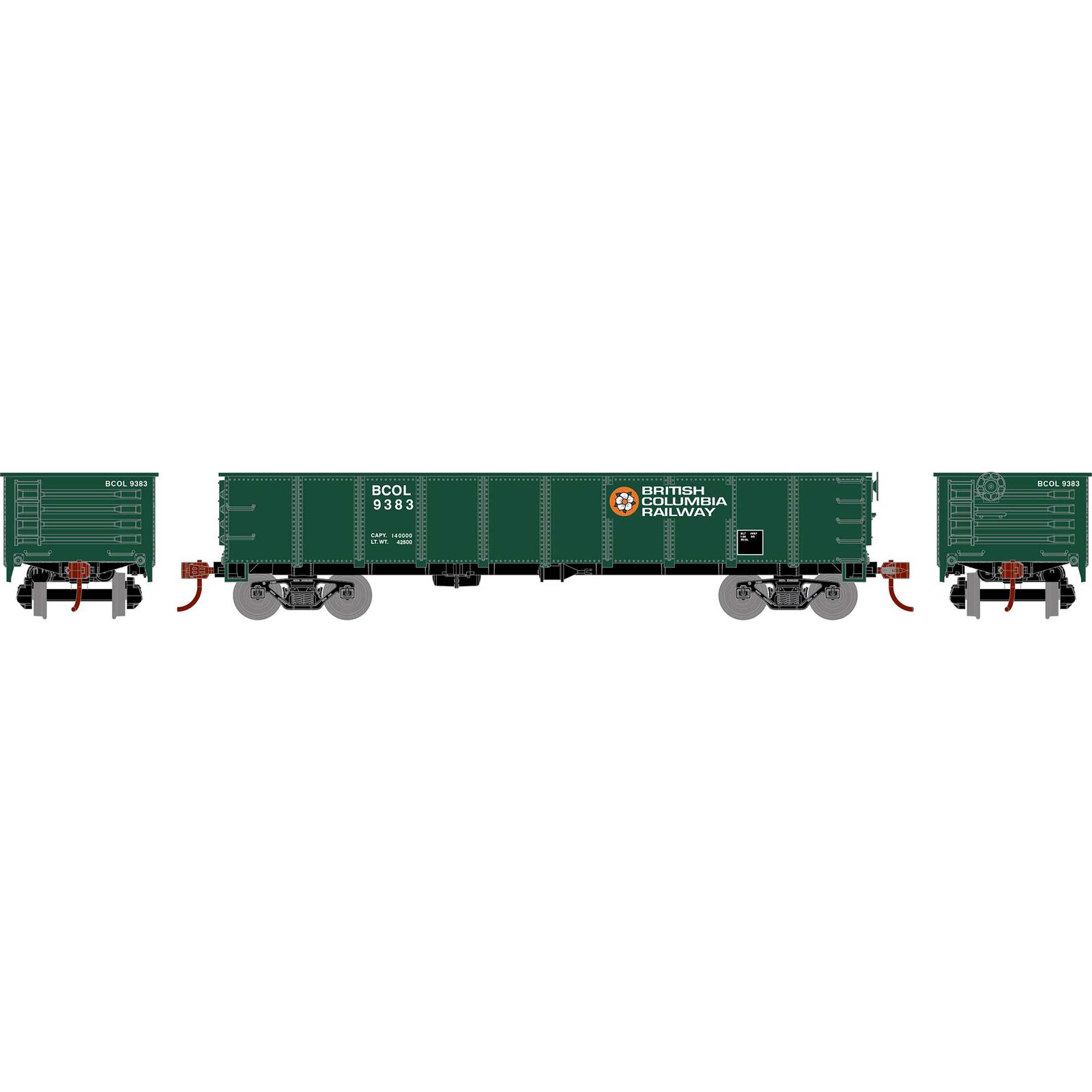 HO RND 40' Gondola, BCOL #9383
