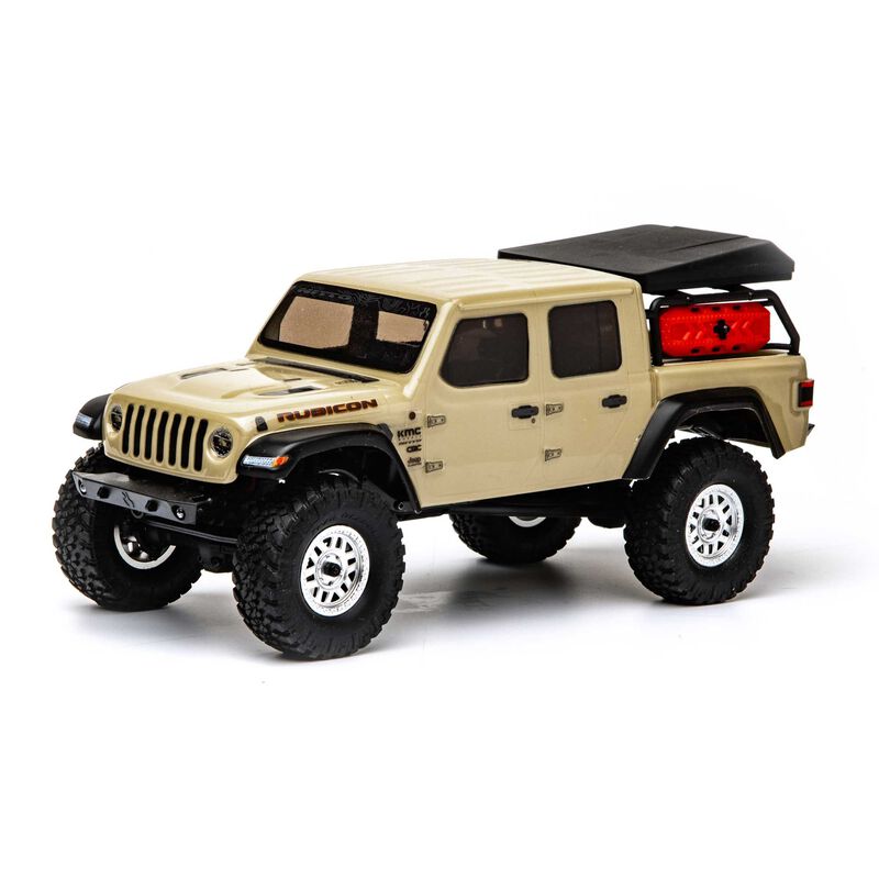 1/24 SCX24 Jeep JT Gladiator 4X4 RTR Brushed Rock Crawler (Battery & Charger Included), Beige