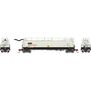 N TankTrain Intermediate, GATX White/Black Unnumbered