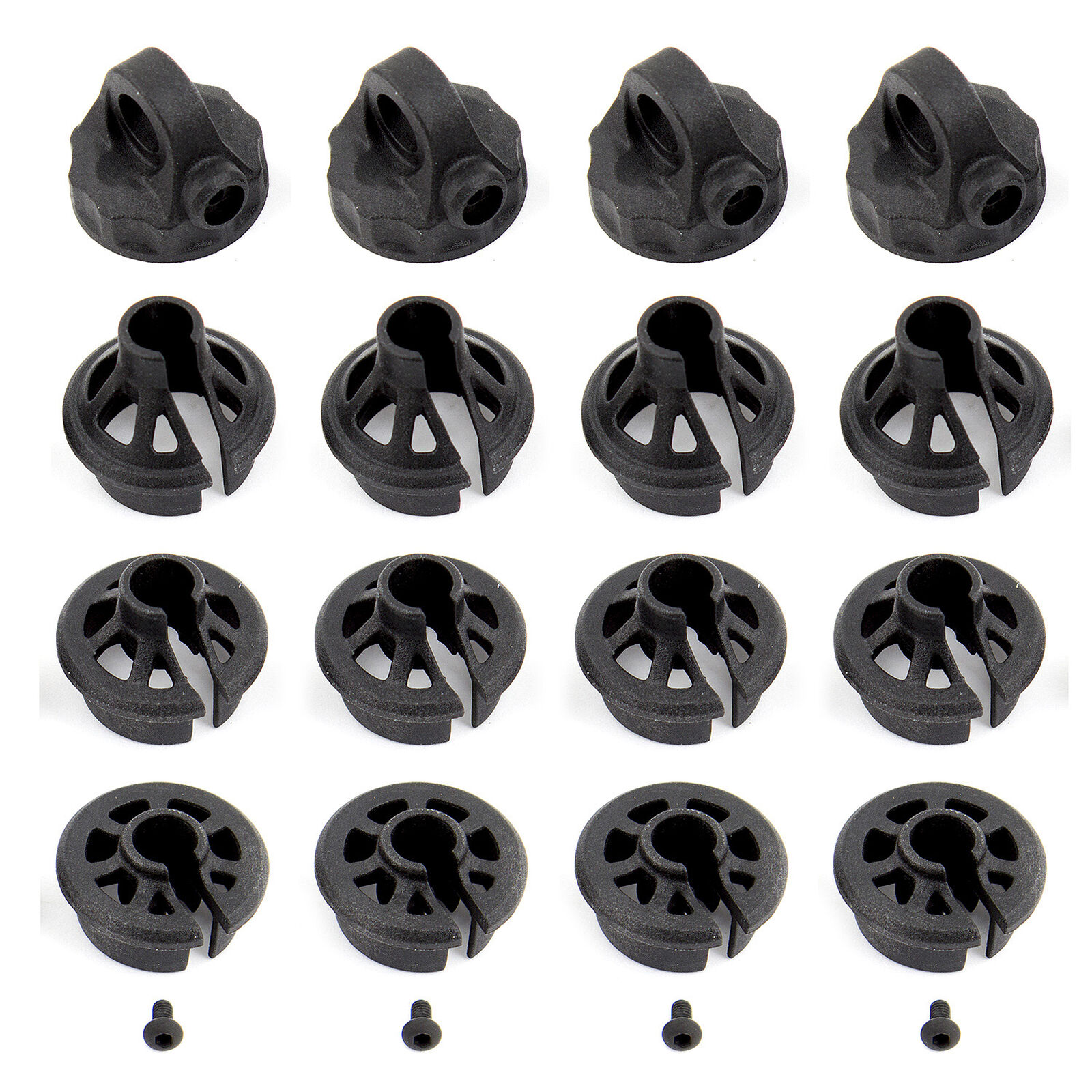 Shock Caps & Spring Cups, 1/10 Team Associated RC10B6.1