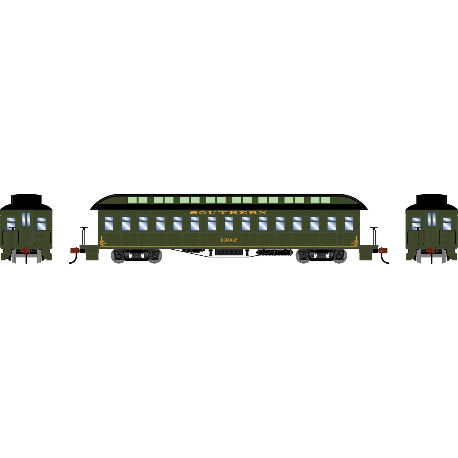 HO 50' Old Time Overland Coach, SOU #1392
