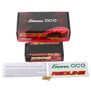 7.6V 5300mAh 2S 140C Shorty Hardcase LiHV Battery: 5mm Tubes