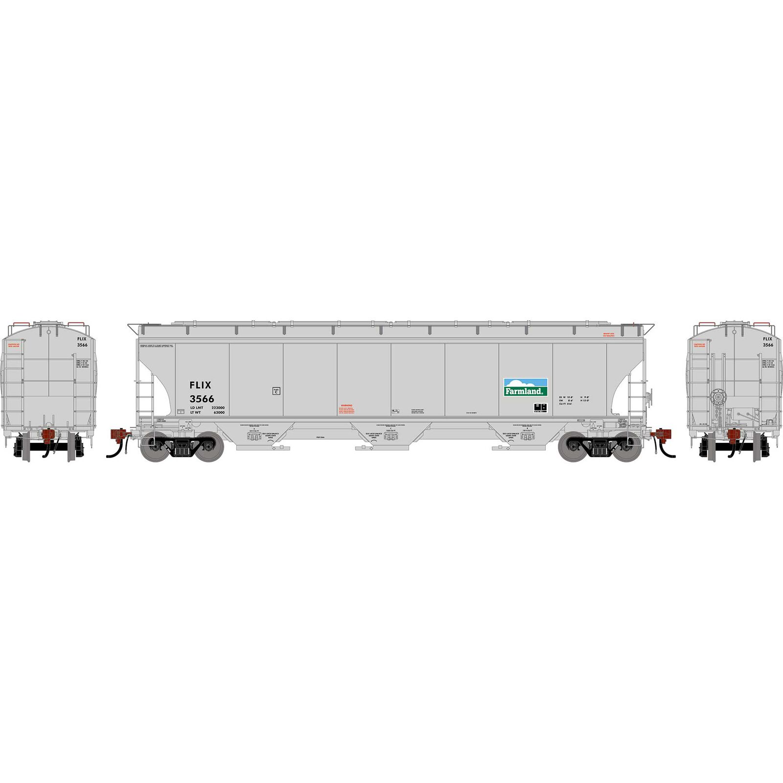 HO GEN Trinity 5161 Covered Hopper, FLIX #3566