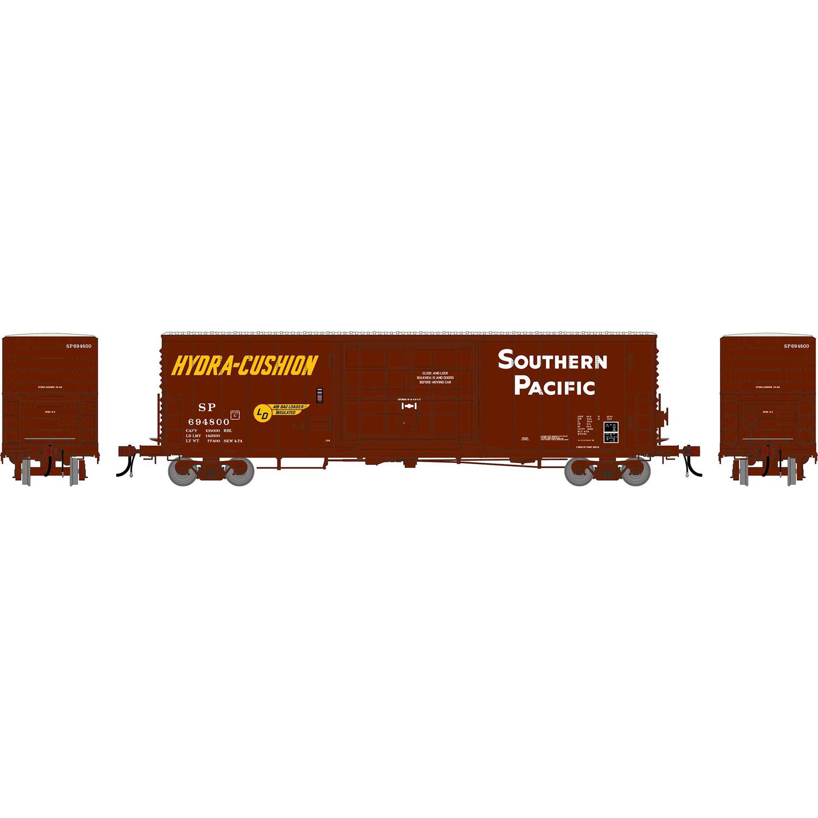 HO GEN 50' PC&F Box Car w/14' Plug Door, SP #694800