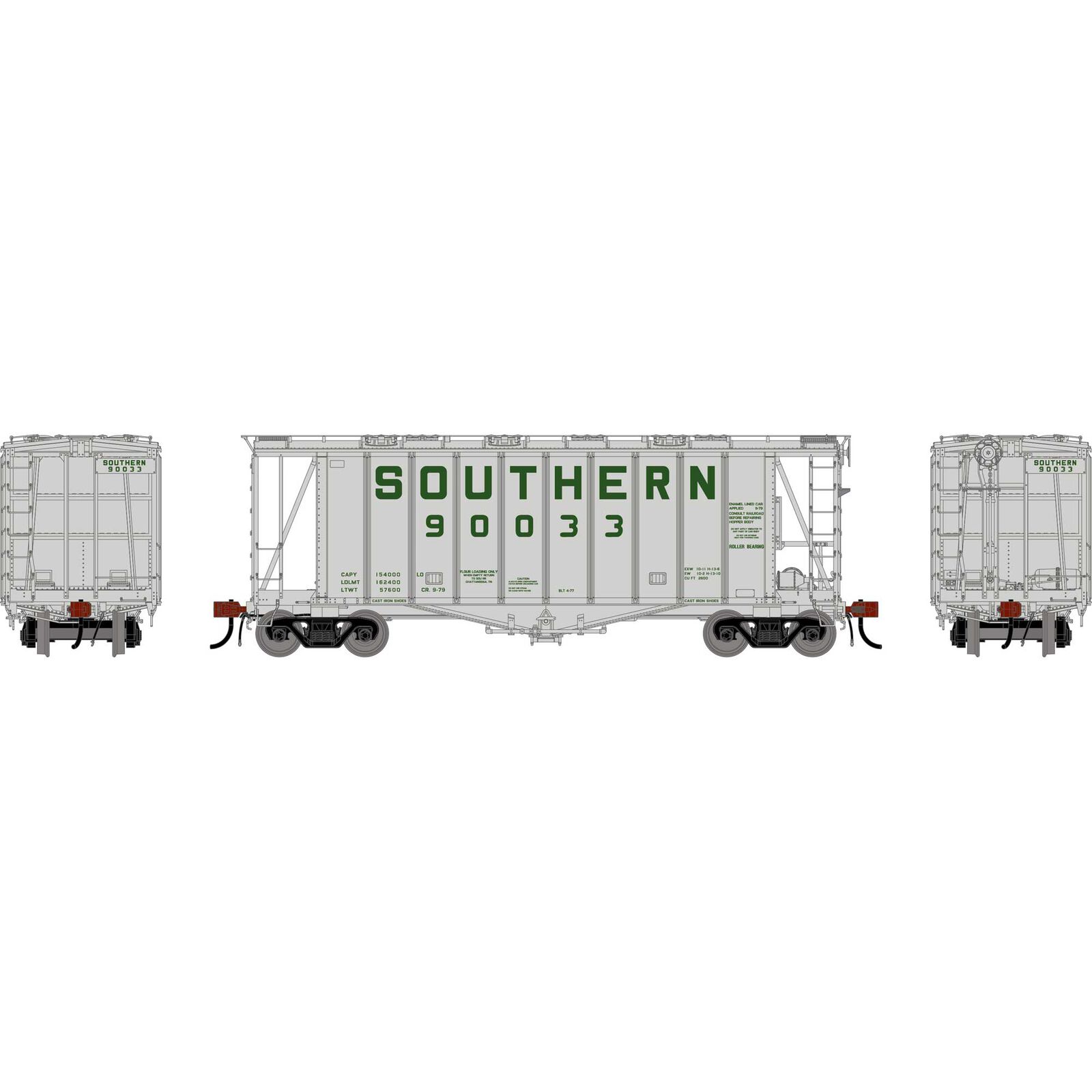 HO GEN GATC 2600 Airslide Covered Hopper, SOU #90033