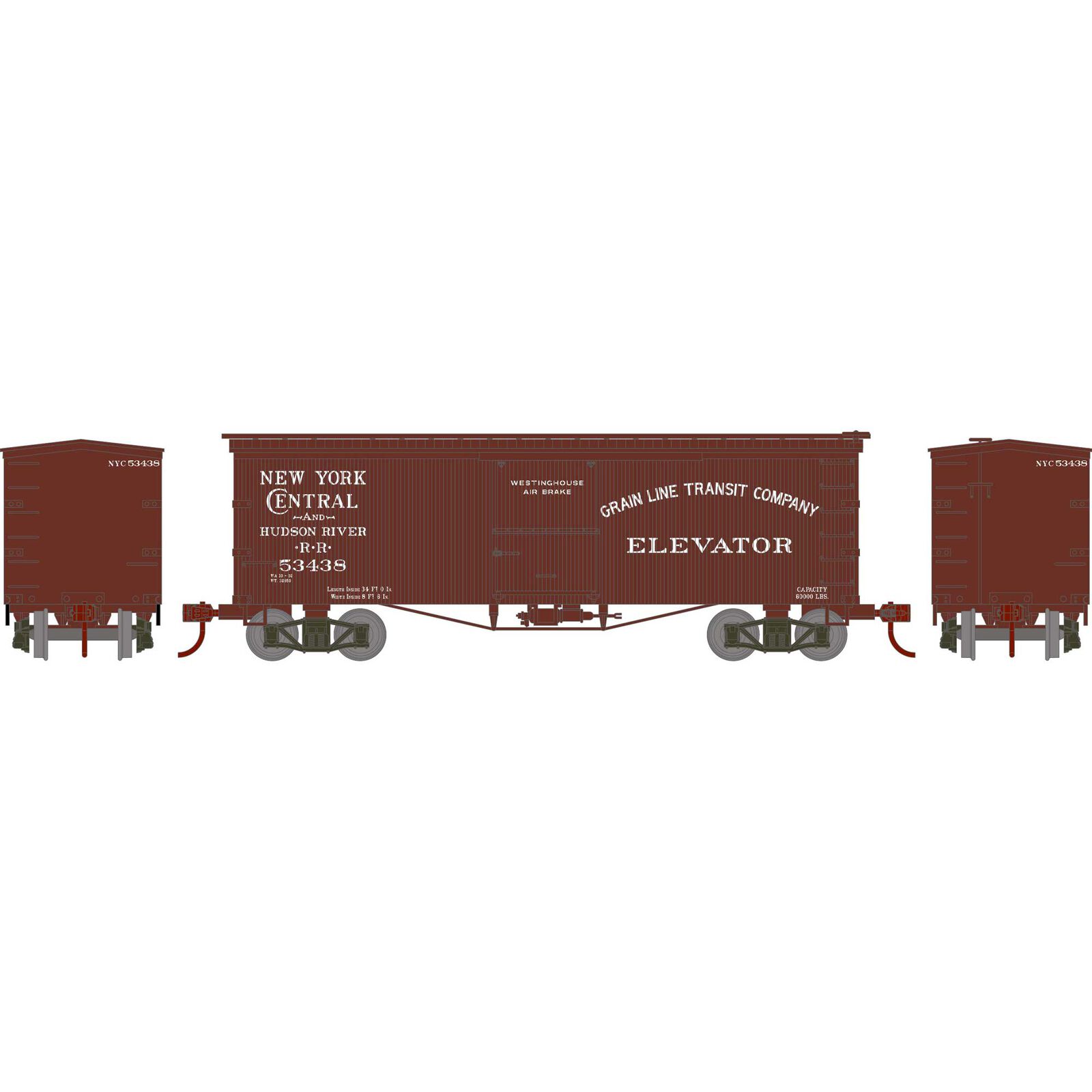 HO RND 36' Old Time Box Car, NYC #53438