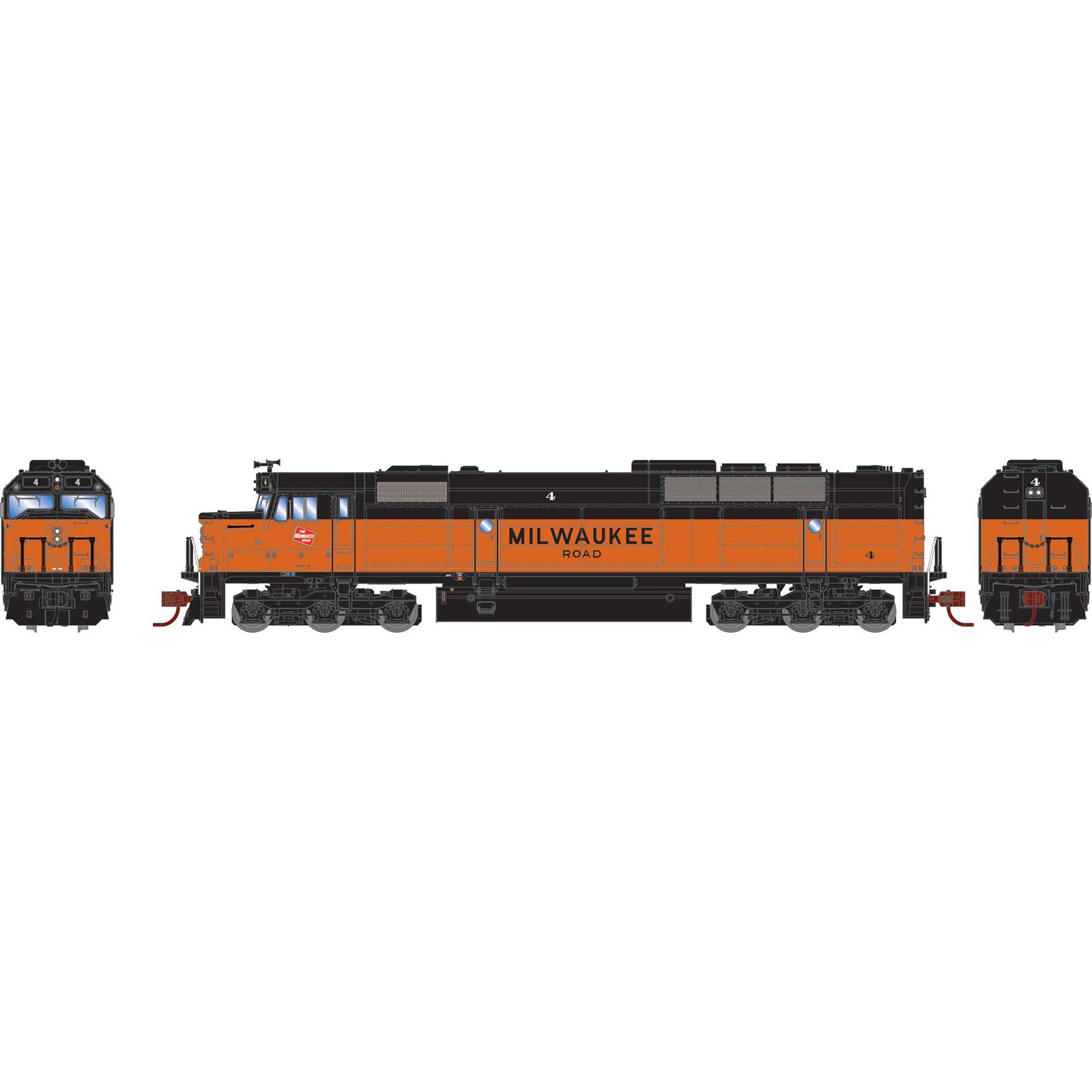 N FP45 Locomotive with DCC & Sound, MILW #4
