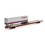 HO F89-F 89'8"  Flat with Trailer, SP #900999