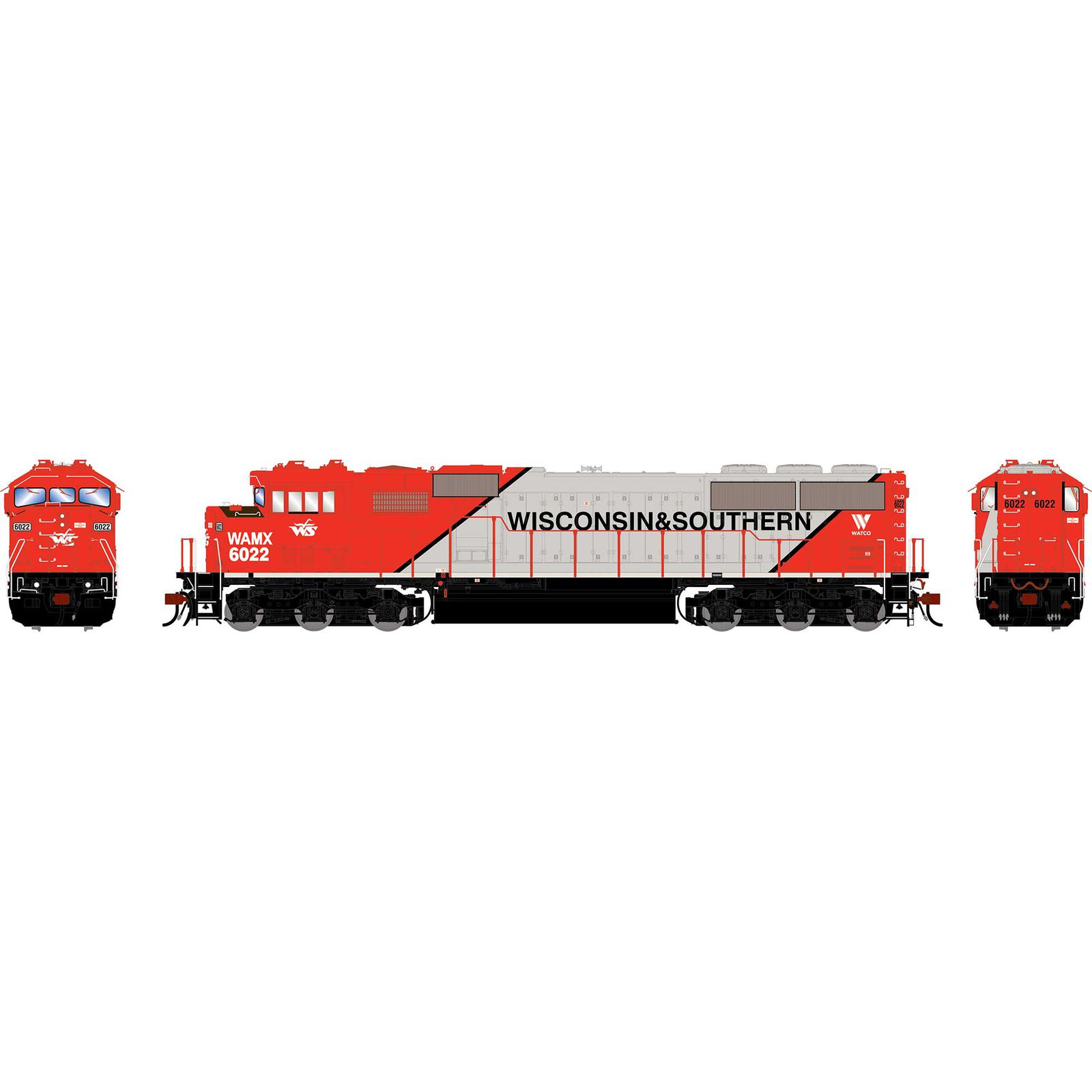 HO GEN SD60M Tri-Clops Locomotive w/DCC & Sound, WAMX #6022