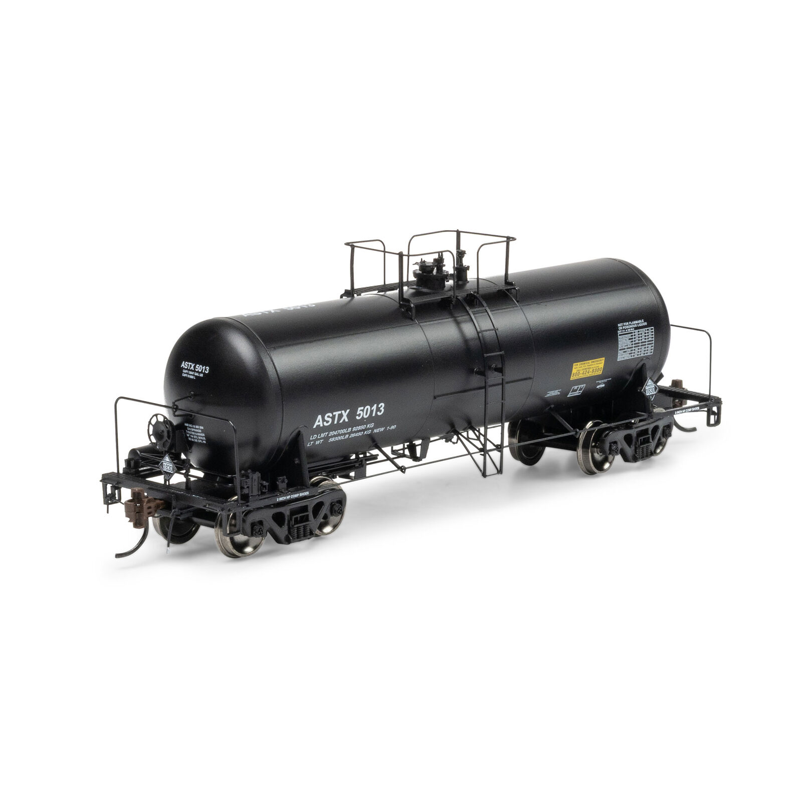 HO 13K Gallon Acid Tank Car, ASTX #5013