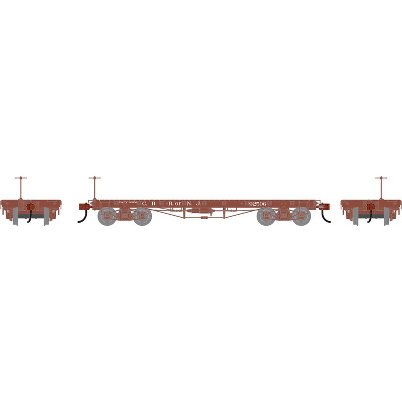 HO ATH 36' Flat Car, CNJ #92506
