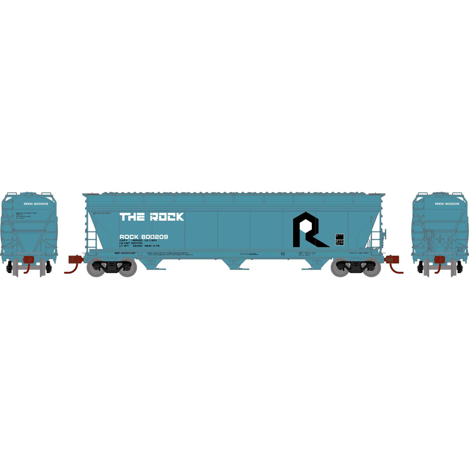 N ACF4600 Covered Hoppers, RI #800209