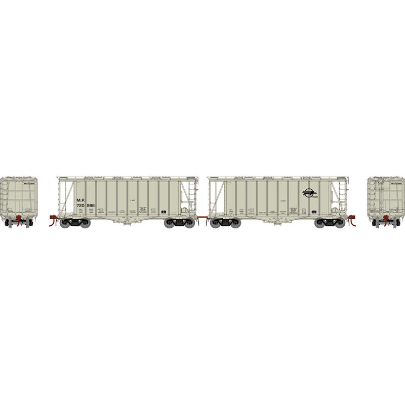 HO GATC 2600 Airslide Hopper, MP / Drawbar#720986(2)