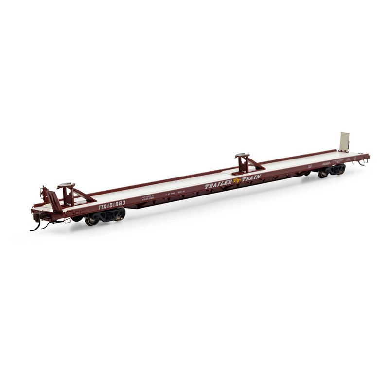 HO F89-F 89'8" TOFC Flat, TTX/Brown #151883