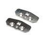 Skid Plate, Adjustable Chassis, STD, Titanium (2): 8X 2.0