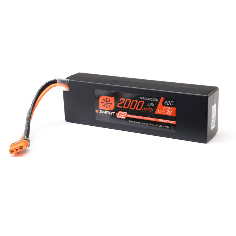 11.1V 2000mAh 3S 30C Smart G2 LiPo Battery: IC2