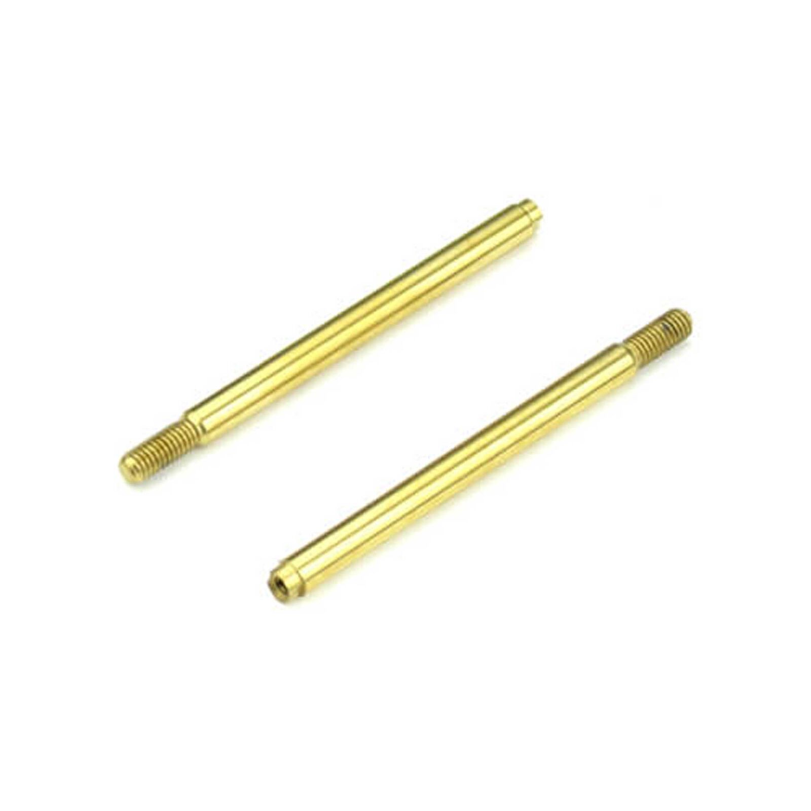 Shock Shafts, Rear, Steel, TiNi Coated (2): EB410