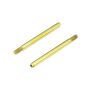 Shock Shafts, Rear, Steel, TiNi Coated (2): EB410
