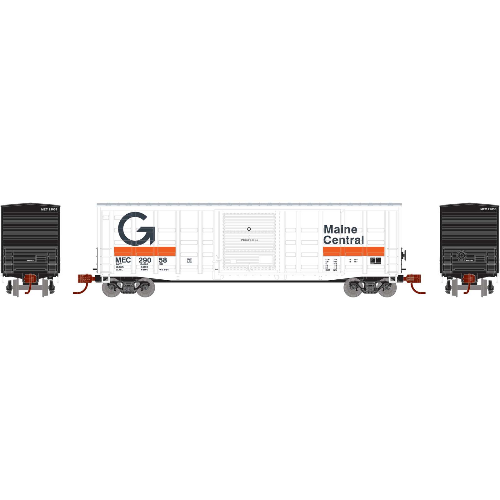 N 50' Waffle Box Car, MEC #29058