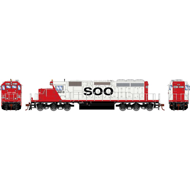 HO EMD SD40-2 Locomotive, SOO #6613