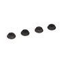 4mm Low Profile Serrated Nuts (4)
