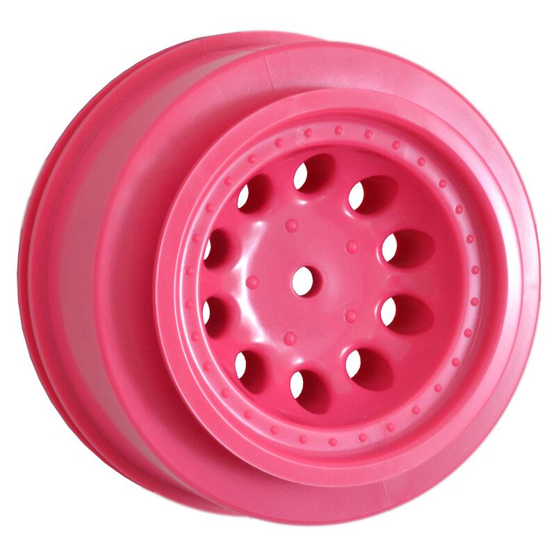 1/10 Revolver Front/Rear Short Course 2.2/3.0 Wheels, 12mm Hex, Pink (2): Slash 4x4