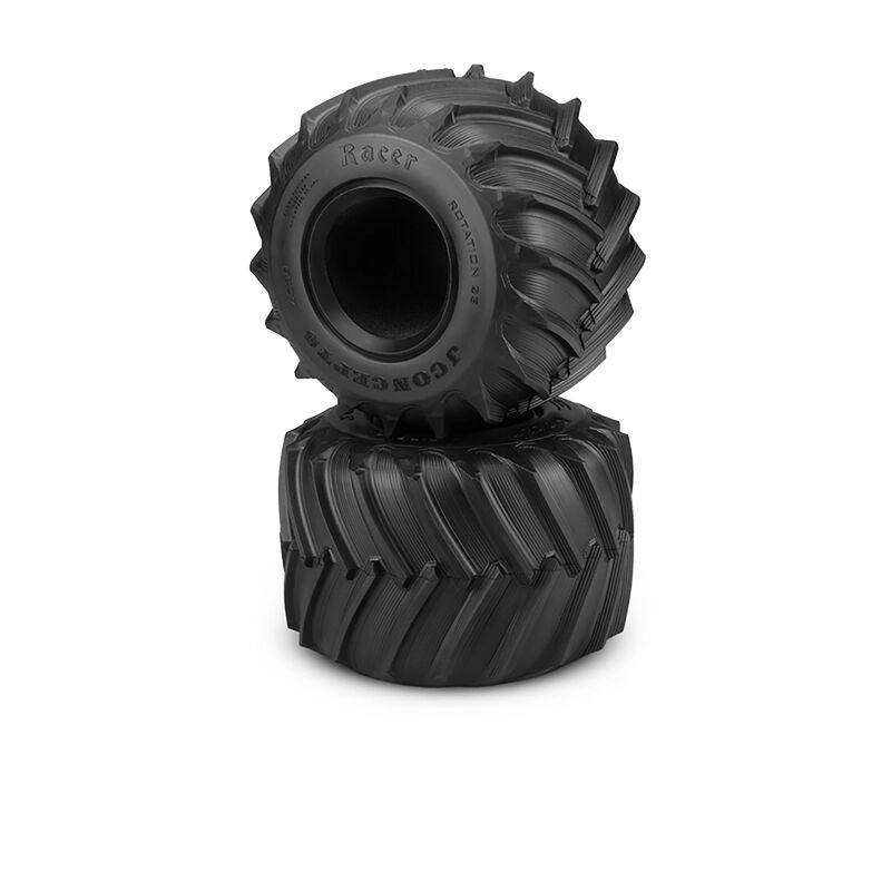 1/10 Firestorm Racer 2.6” Monster Truck Tires with Inserts, Blue Compound (2)