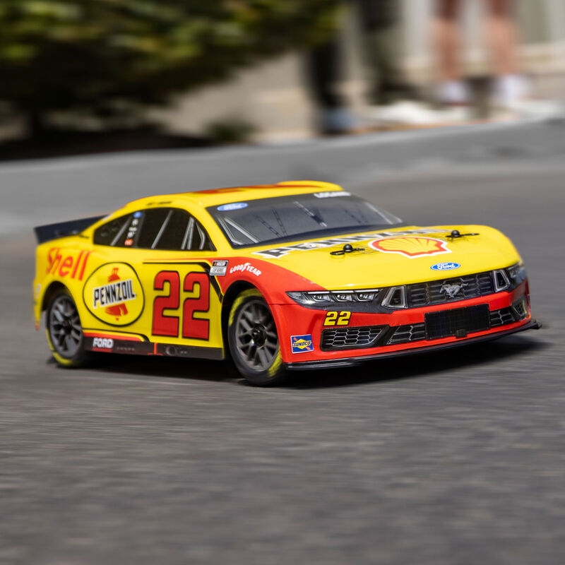1/12 NASCAR RC Race Car Joey Logano No. 22 Shell 2025 Ford Mustang 2S AWD RTR Brushed On-Road (Battery & Charger Included)