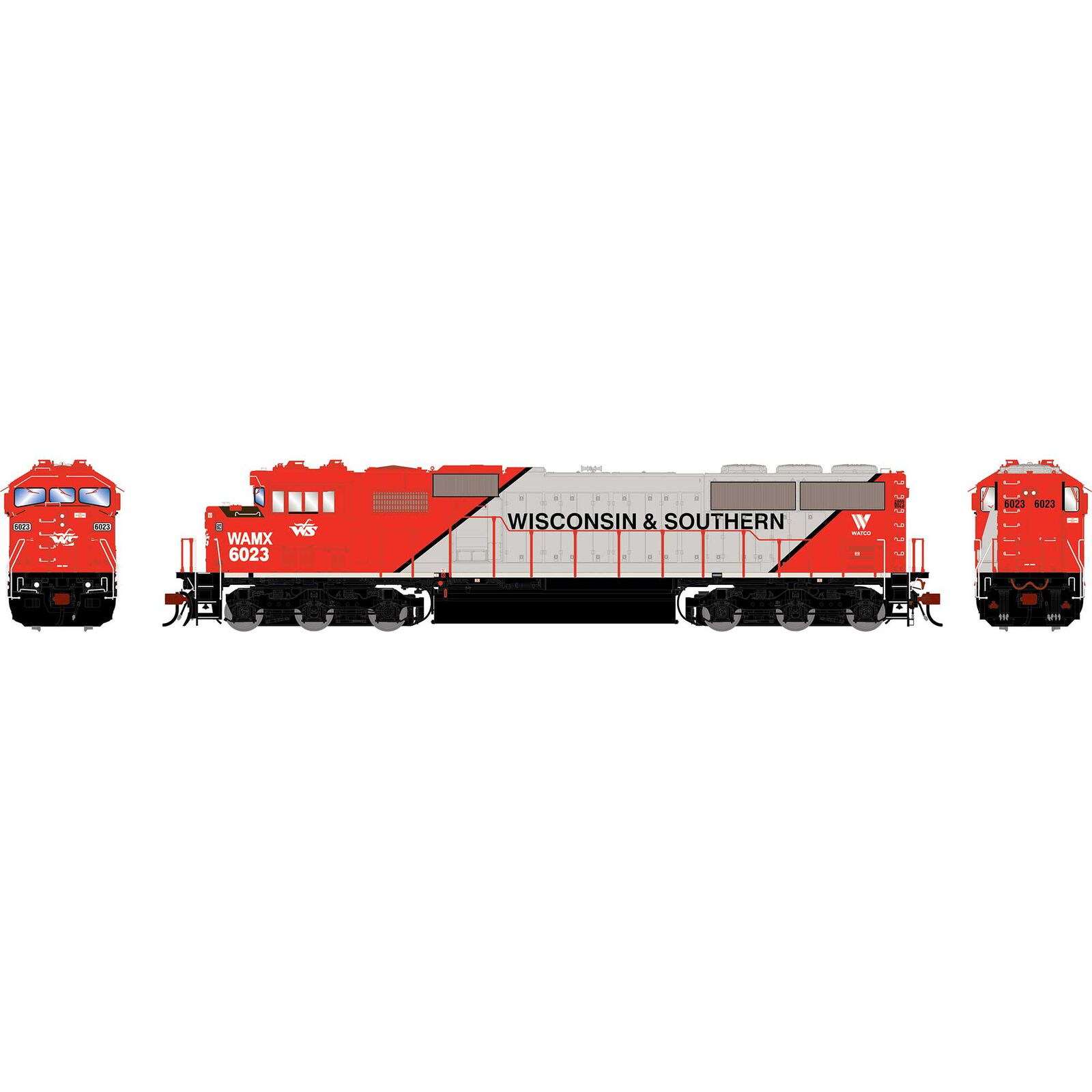 HO GEN SD60M Tri-Clops Locomotive w/DCC & Sound, WAMX #6023