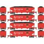N 40' Offset Coal Hopper with Load, CB&Q #2 (4)